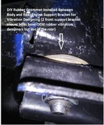 P5 Rear Engine Support Bracket DIY Rubber Vibration Dampner Installed.jpg