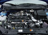 Engine in MZ3 with turbo.JPG