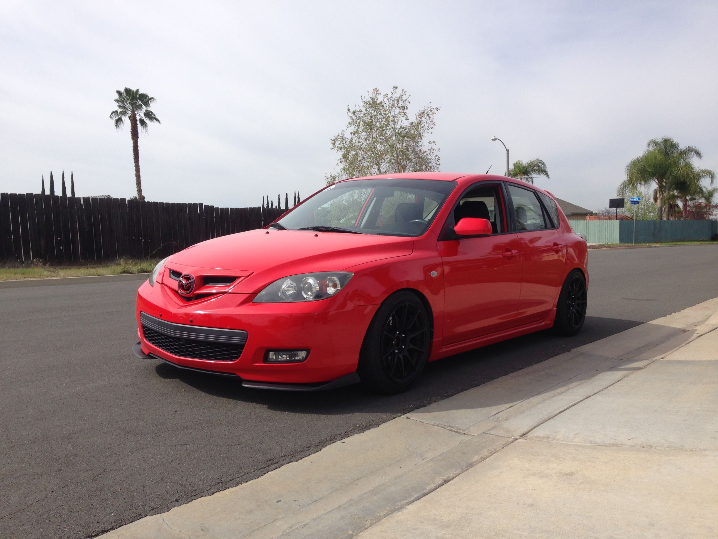 07 Mazda 3 With Speedline Front Splitter Mazdas247